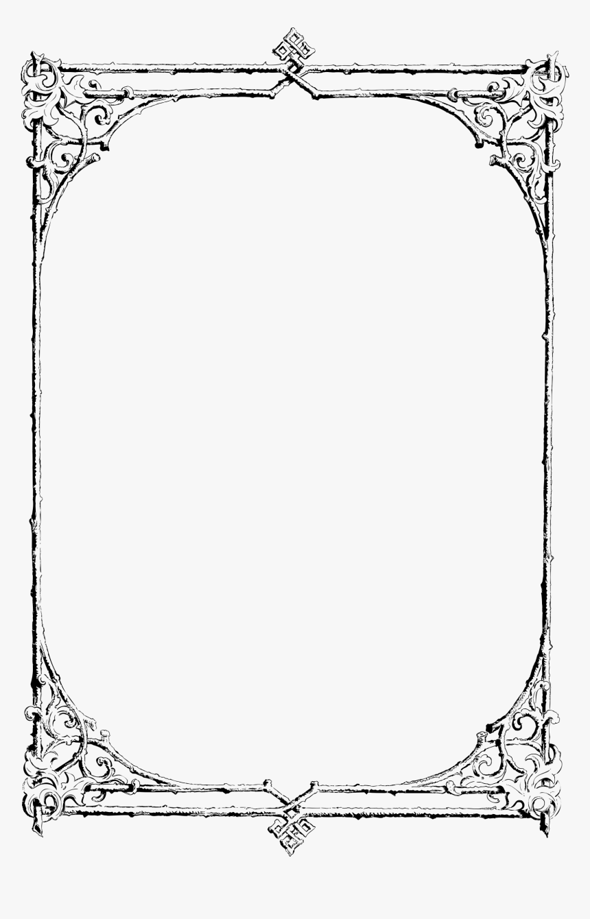 Black And White Border Design , Png Download - Wicca Spell To Stop ...