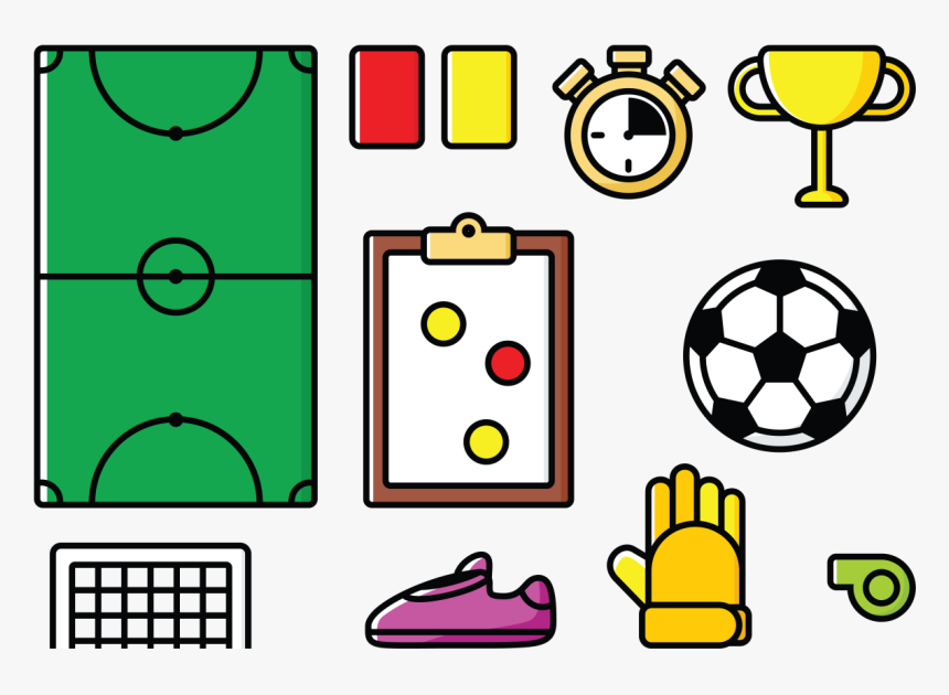 Vector Futsal Icons - Futsal Drawing, HD Png Download, Free Download