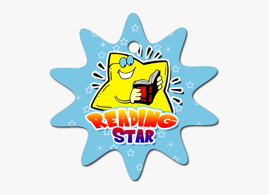 Reading Star Sun Tag - Cartoon, HD Png Download, Free Download