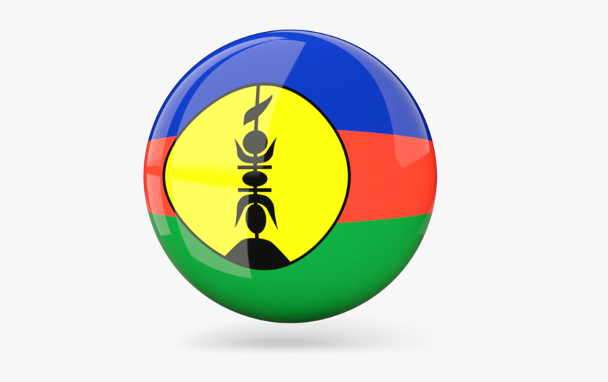 Glossy Round Icon - New Caledonia Flag Icon, HD Png Download, Free Download