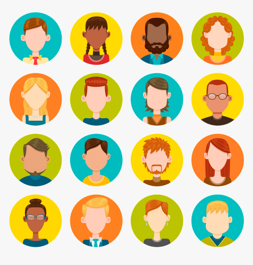 Round Character Avatar Vector Icon Icom - Vector Graphics, HD Png Download, Free Download