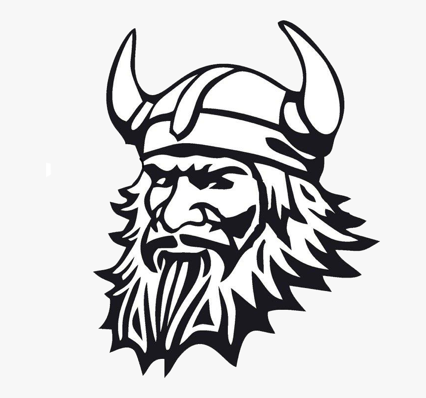 Thor Horn - Black And White Viking, HD Png Download - kindpng