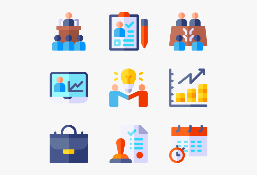 Leader Vector Business - Job Interview Icons, HD Png Download, Free Download
