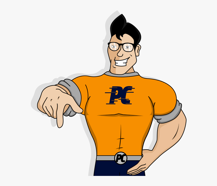 Mr Payroll Champion Pointing Down - Cartoon, HD Png Download, Free Download