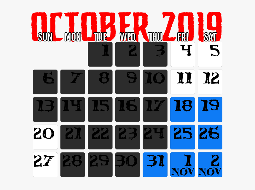 Calendar - Electric Blue, HD Png Download, Free Download