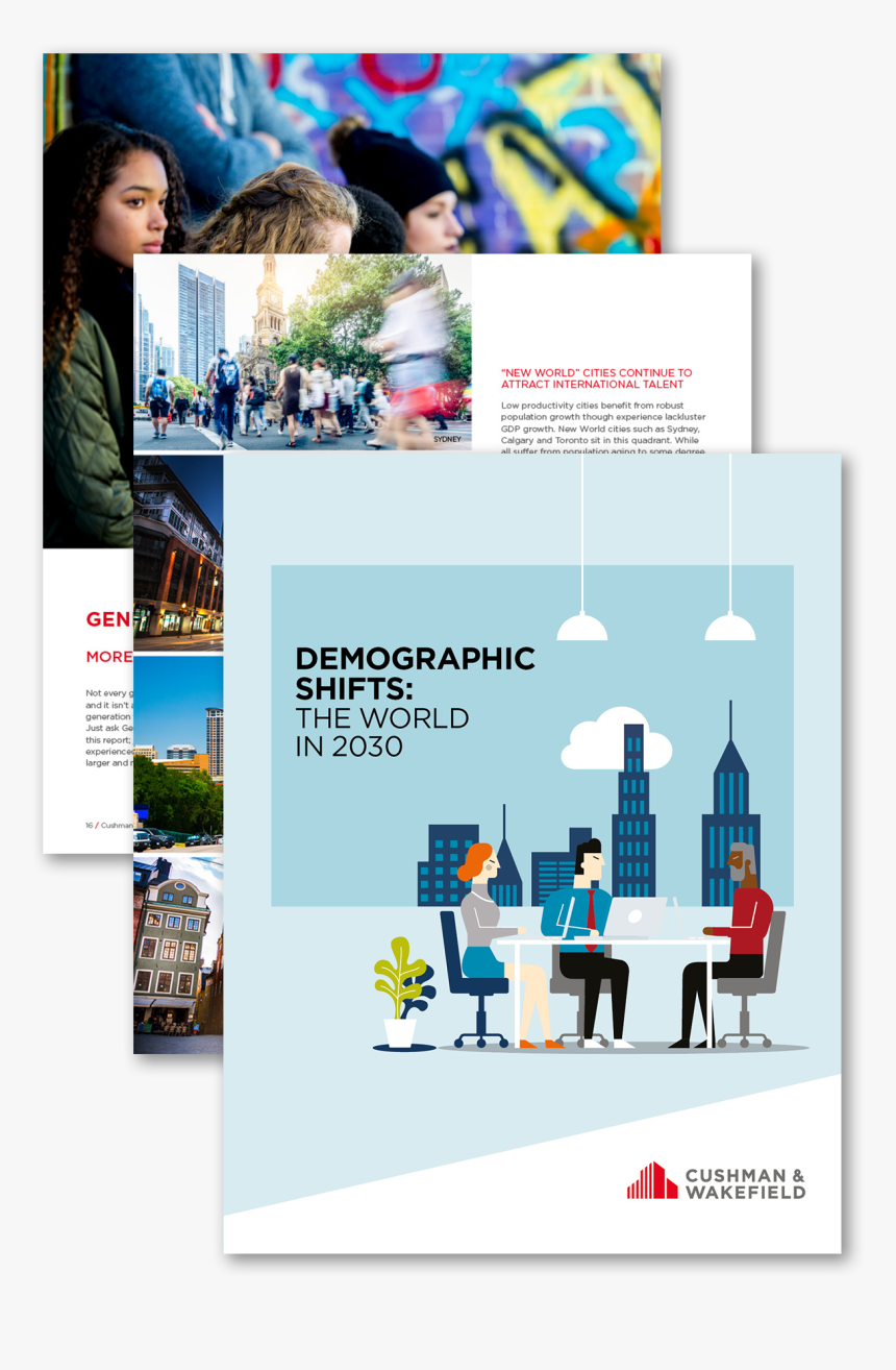 Demographics Report Cover - Cushman & Wakefield, HD Png Download, Free Download