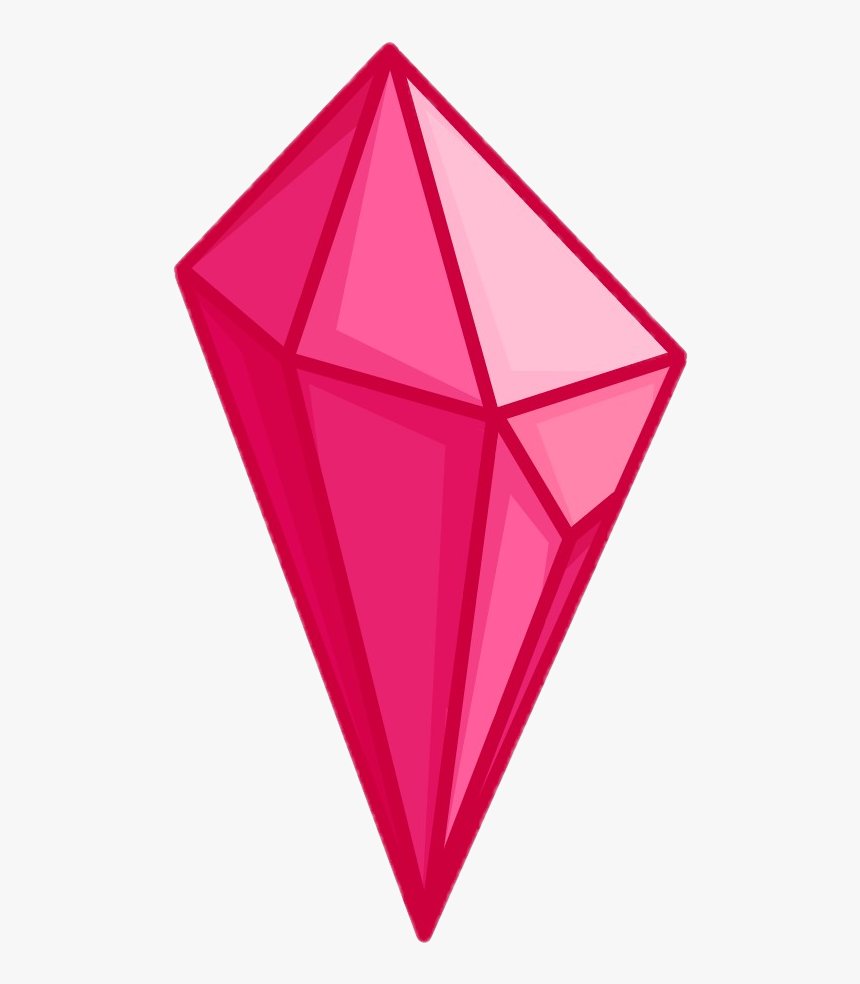 #gemstone #gem #ruby #red #pink #magenta #aesthetic - Triangle, HD Png Download, Free Download