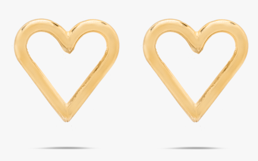 New Heart Outline Studs - Heart, HD Png Download, Free Download