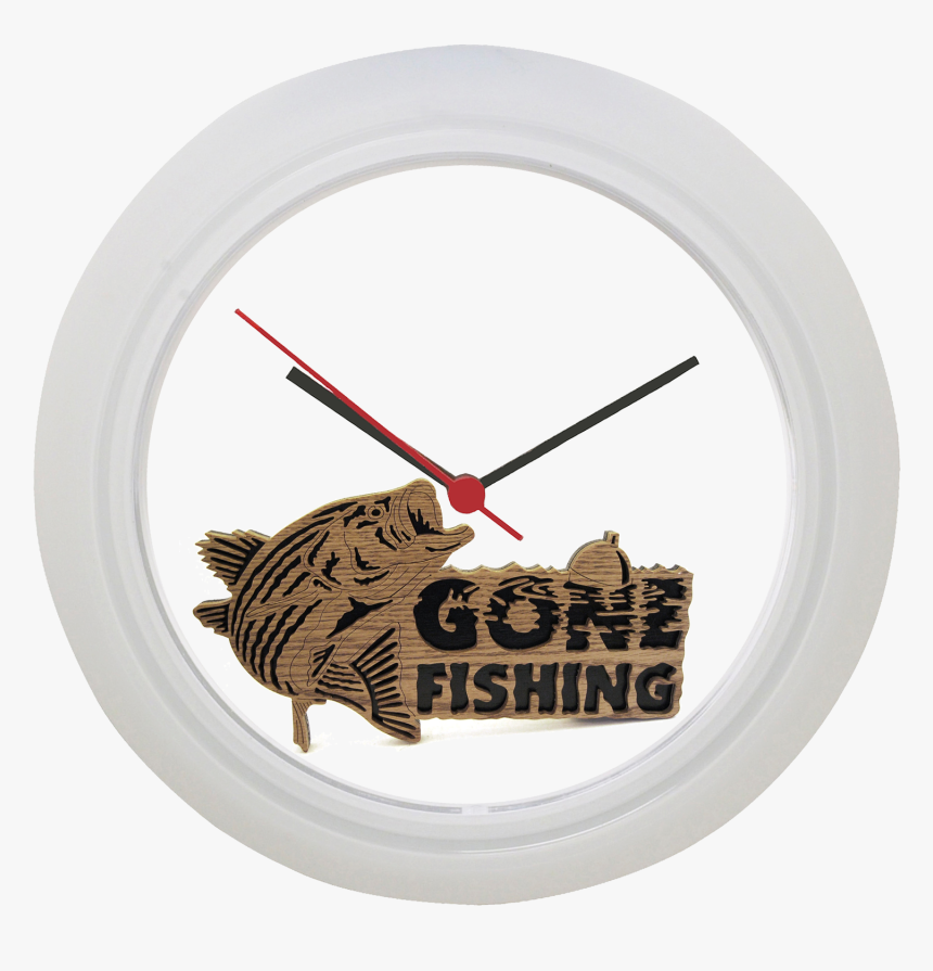 Gone Fishing Wall Clock - Gone Fishing Png, Transparent Png, Free Download