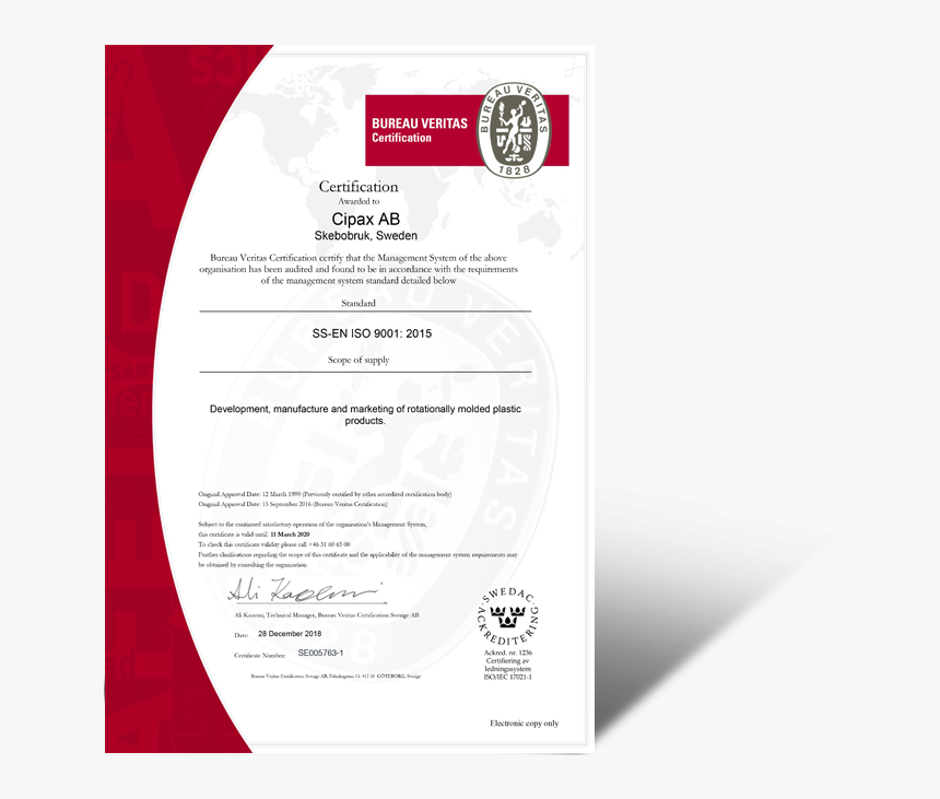 Cipax Iso 9001 2019 Eng - Iso 9001, HD Png Download, Free Download