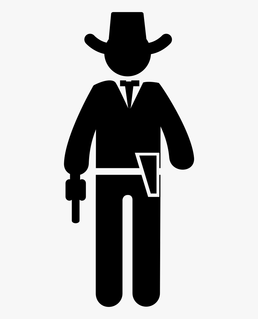 Cowboy With A Gun - Cowboy, HD Png Download, Free Download