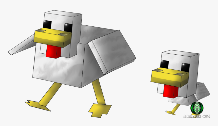 Minecraft Chicken By Thelegendaryarkaius, HD Png Download, Free Download