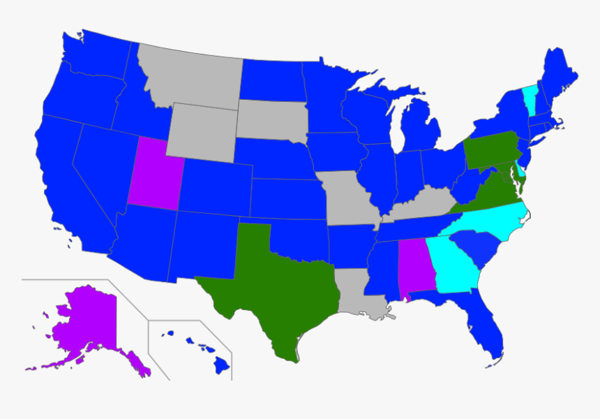 Transparent United States Map Png - 3 Regions Of Us, Png Download, Free Download