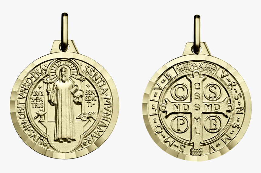 Saint Benedict Medal Gold, HD Png Download, Free Download