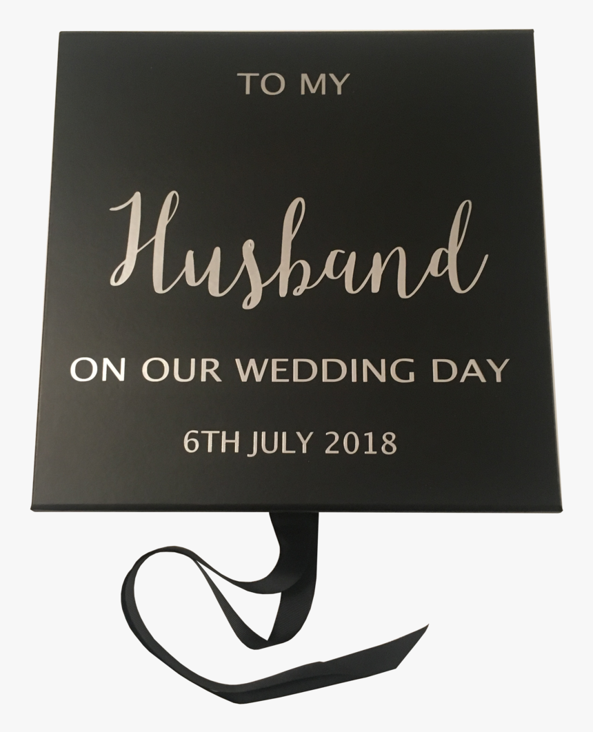 Wedding Day Gift Box Memory Box Bride Groom Wife Husband - Calligraphy, HD Png Download, Free Download