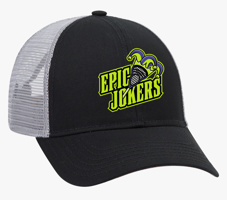 Epic Lacrosse Jokers Black/grey Trucker Hat - Baseball Cap, HD Png Download, Free Download