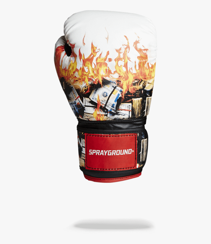 Sprayground- White Fire Money Boxing Gloves Boxing - Sprayground, HD Png Download, Free Download