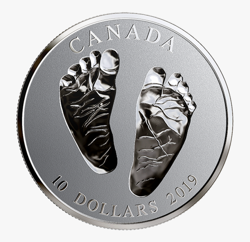 2019 Canadian $10 Welcome To The World, Baby Feet 1/2 - 2019 Welcome To World Coin, HD Png Download, Free Download