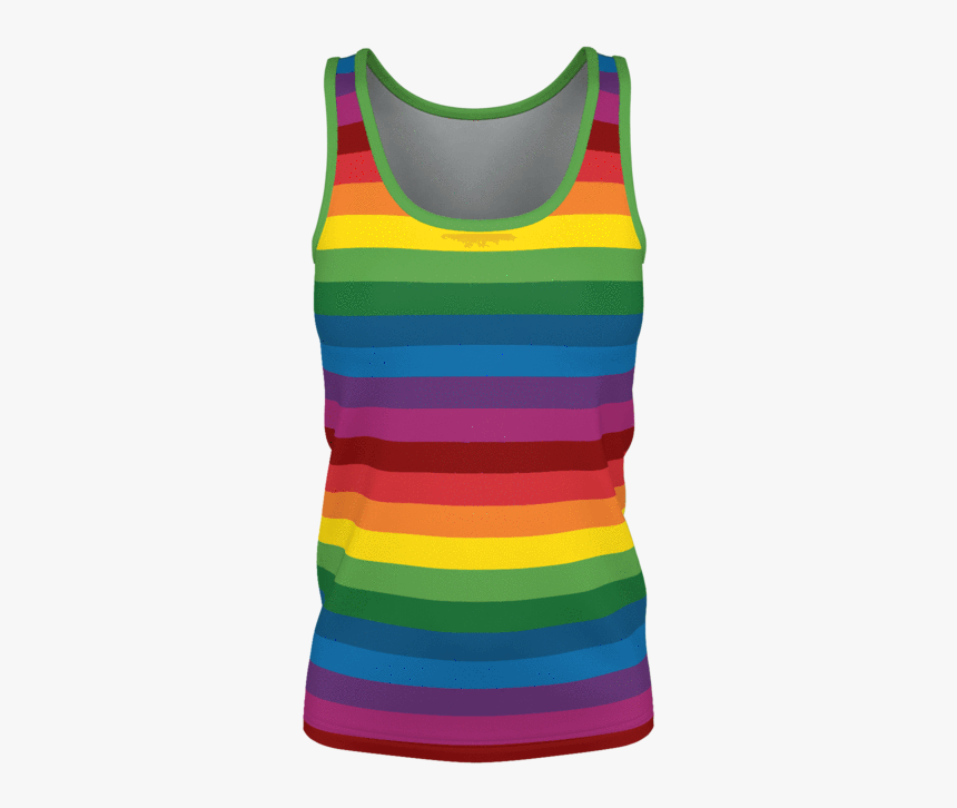 Retrorainbow Striped Women"s Tank Top With Bold Multicolored - Active Tank, HD Png Download, Free Download