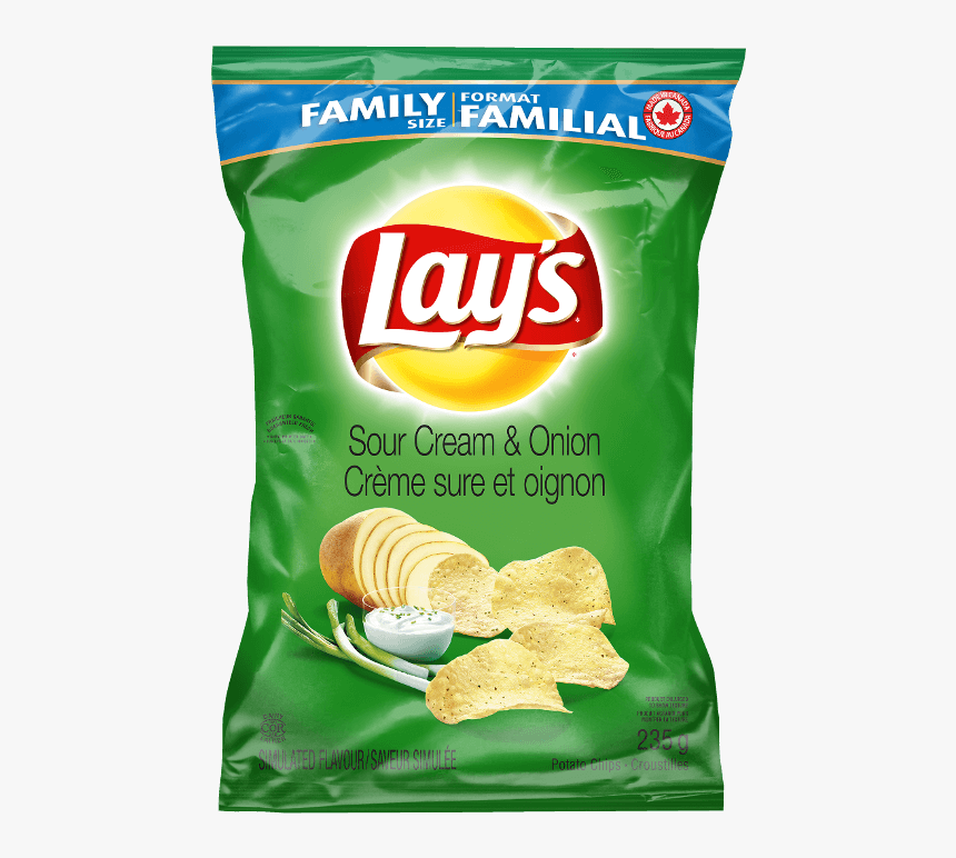 Lay S Sour Cream Onion Potato Chips Lays Potato Chips Hd Png Download Kindpng