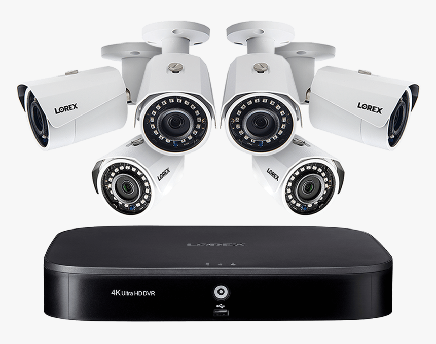 Hd Camera System With 8-channel 4k Dvr And Six 1080p - Security Alarm, HD Png Download, Free Download