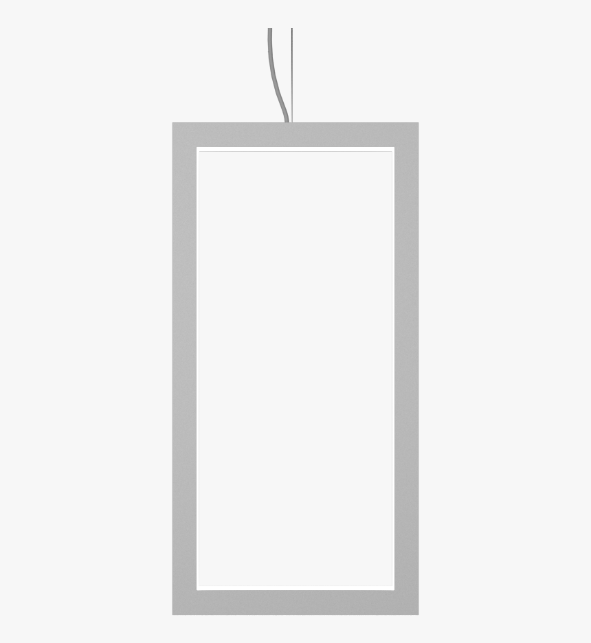 Pendant Lamp Vertical Retangular Frame - Mirror, HD Png Download, Free Download