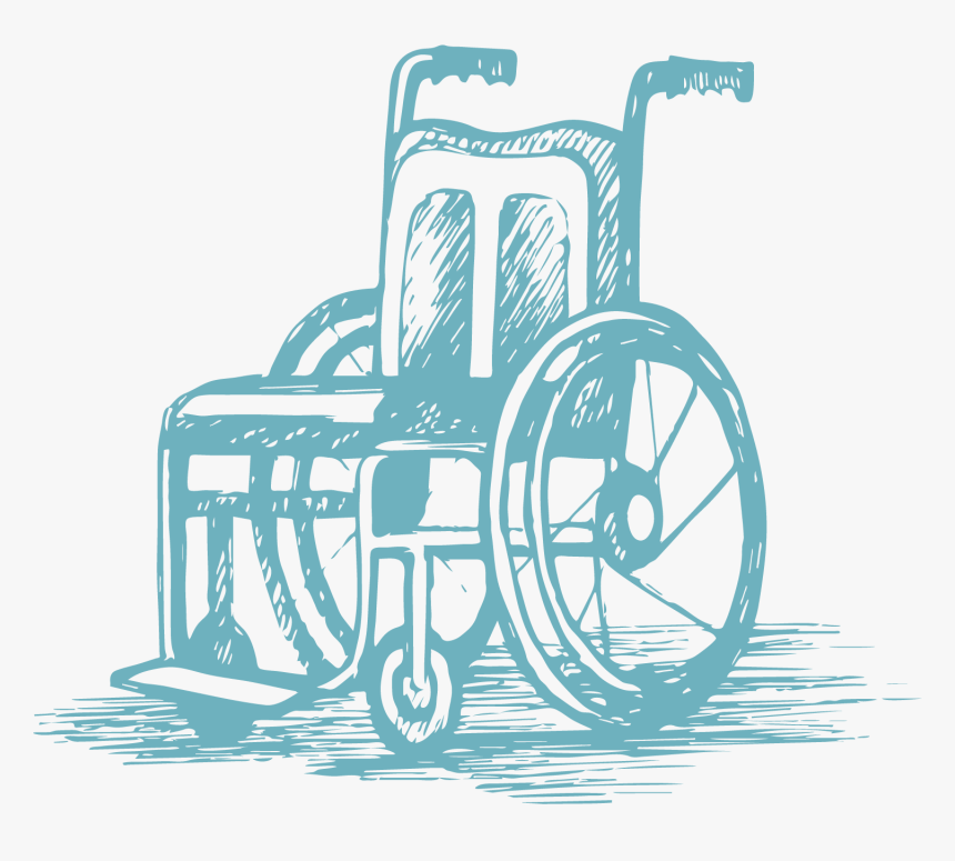 Pencil Drawings Of Wheelchairs, HD Png Download, Free Download