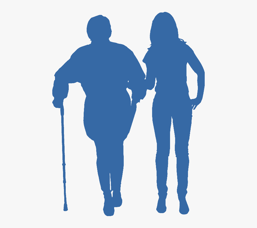 Home Care Provides Nursing And Care At Home - Home Care Silhouette, HD Png Download, Free Download