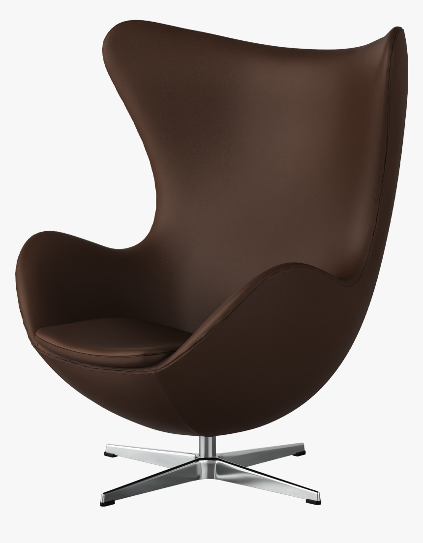 Egg™ Chair In Cinnamon Spectrum Leather With Satin - Office Chair, HD Png Download, Free Download