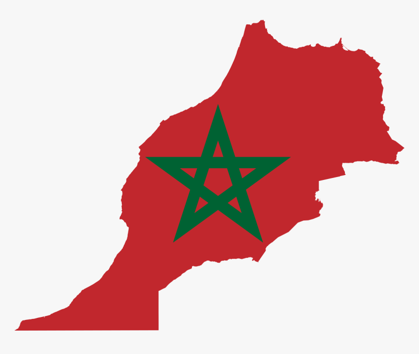 Morocco Flag And Map, HD Png Download, Free Download