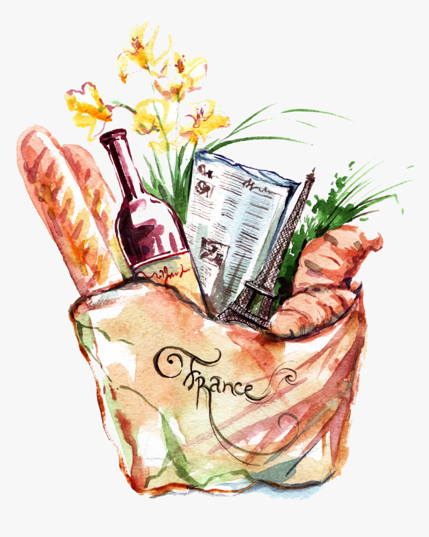 France Grocery Bag - Bouquet, HD Png Download, Free Download