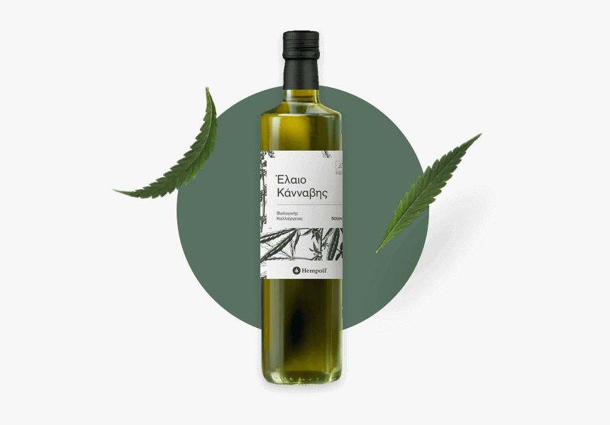 Hemp Seed Oil Bottle - Glass Bottle, HD Png Download, Free Download