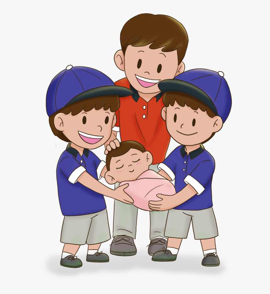 2 Holdingbaby V2 - Cartoon, HD Png Download, Free Download