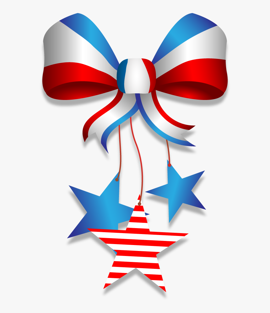 Independence Day Bow Clip Art, HD Png Download, Free Download