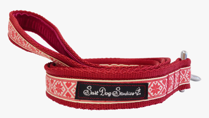 Red Nordic Snowflake Christmas Dog Lead © - Belt, HD Png Download, Free Download