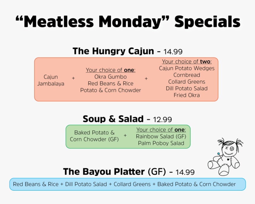 Meatless Monday Combo Sign - Graphic Design Presentation, HD Png Download, Free Download