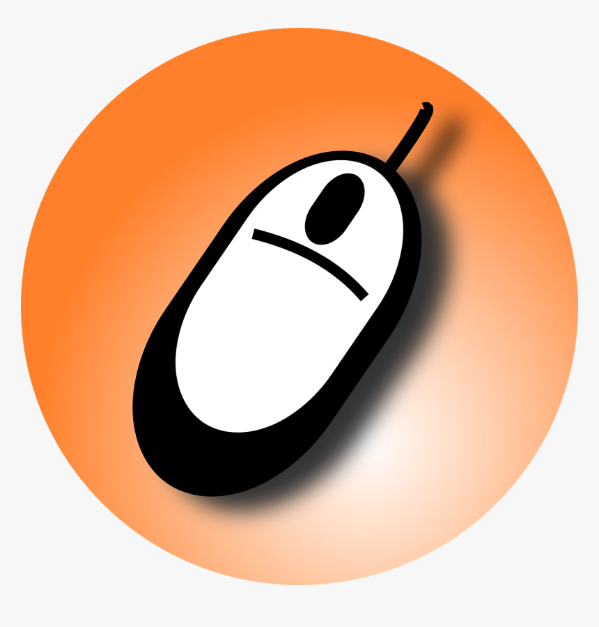 Computer Mouse Orange Transparent Background, HD Png Download, Free Download