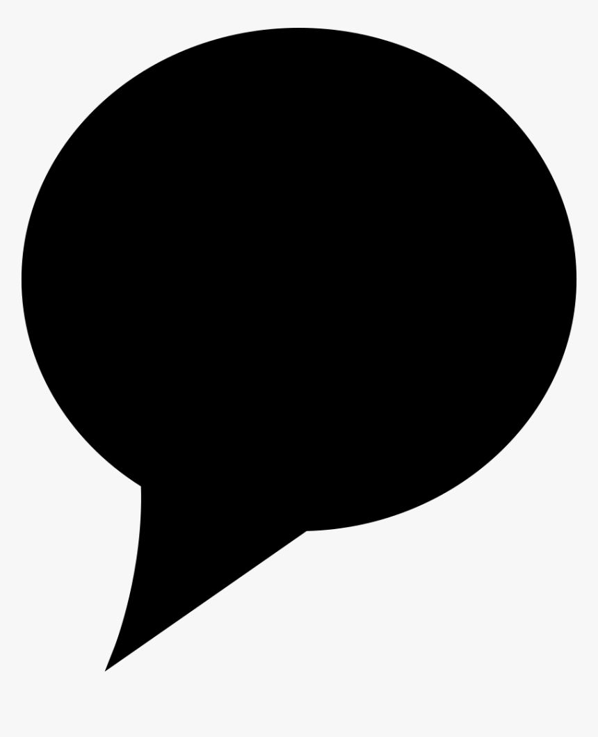 Circular Black Speech Bubble, HD Png Download, Free Download