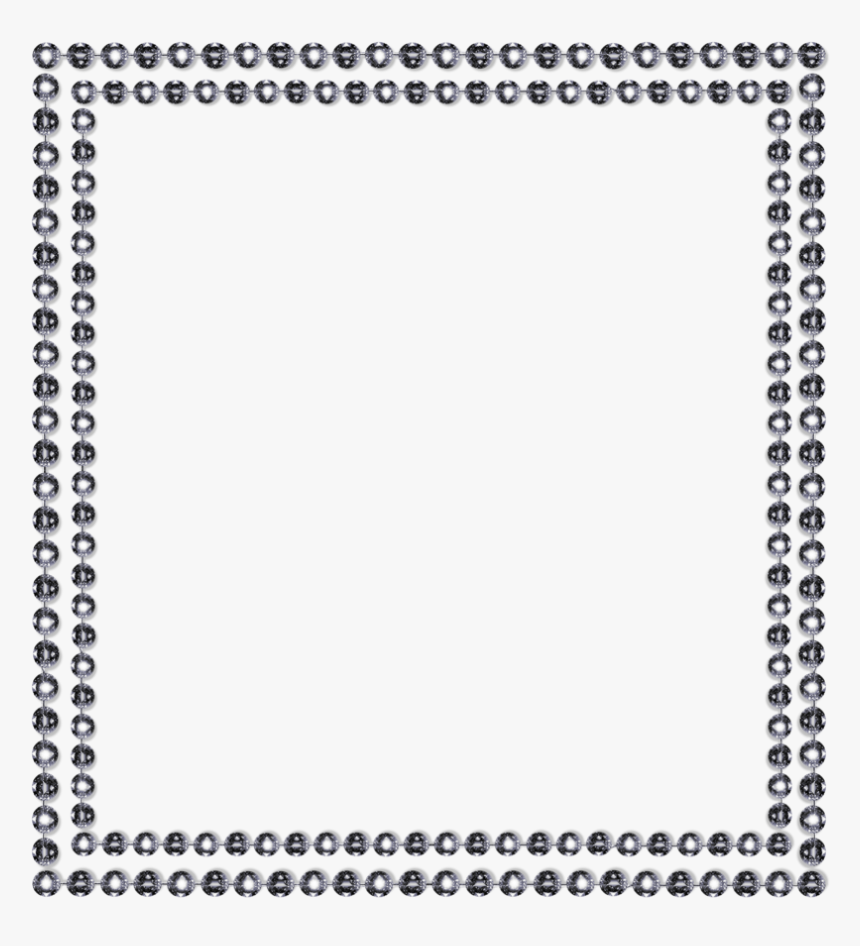 Rhinestone Vector Square - Black-and-white, HD Png Download, Free Download