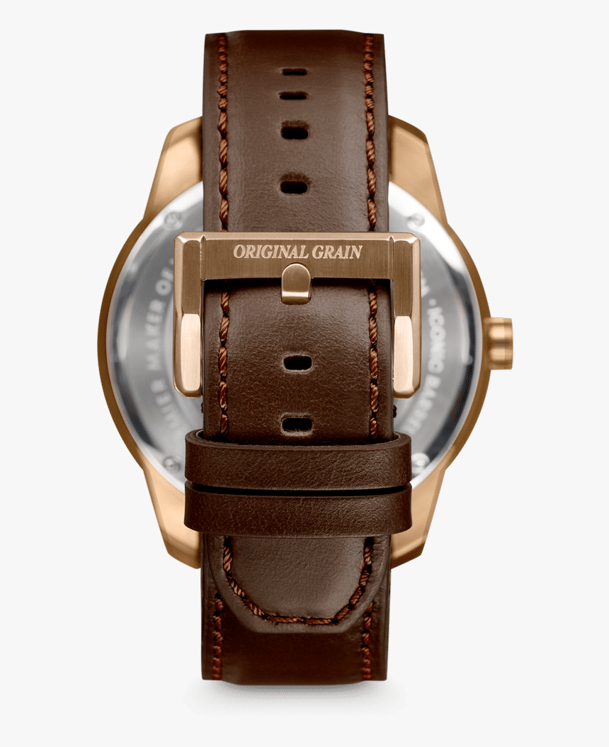 Sapele Bronze Barrel Leather 46mm - Analog Watch, HD Png Download, Free Download