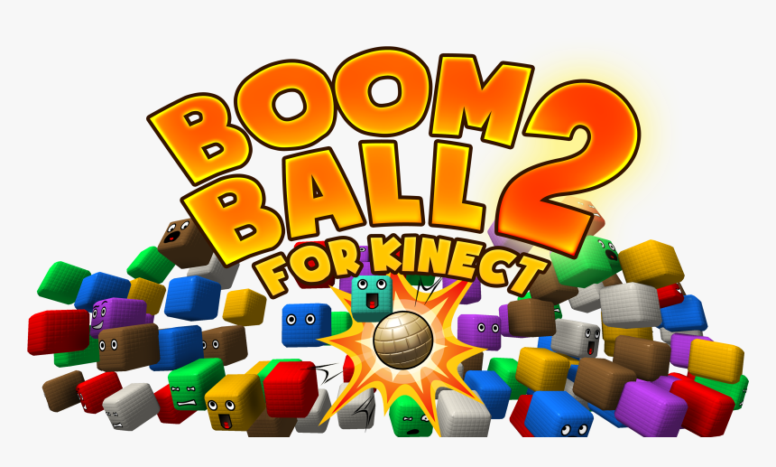 Boom Ball 2 Logo With Cubes , Png Download, Transparent Png, Free Download