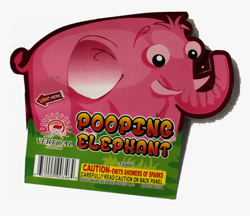 Pooping Elephant - Cartoon, HD Png Download, Free Download