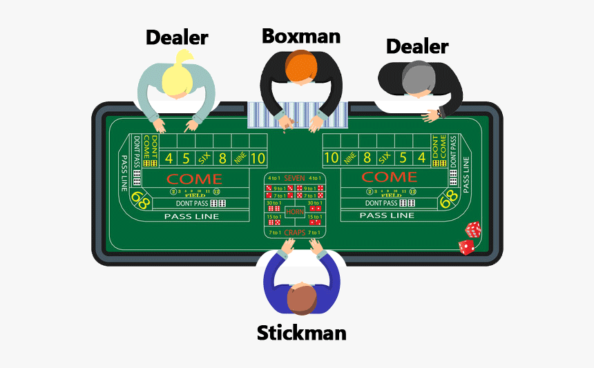 Craps Table Layout - Cartoon, HD Png Download, Free Download