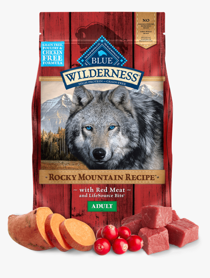 Blue Wilderness Rocky Mountain Recipe Adult Red Meat - Blue Buffalo Wilderness Rocky Mountain Recipe With, HD Png Download, Free Download