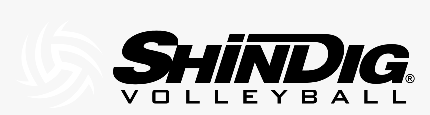 Shindig Volleyball Logo Black And White - Volleyball, HD Png Download, Free Download