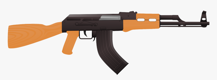 Kalashnikov Rifle Russian Free Photo - Gun Ak 47 Drawi G, HD Png ...