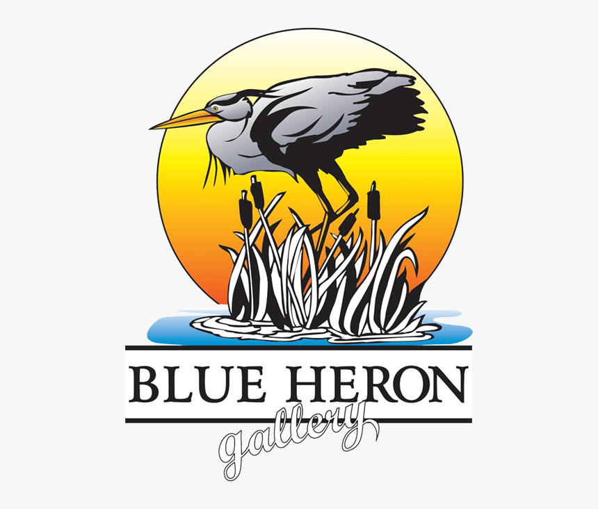 Blue Heron Gallery - Illustration, HD Png Download, Free Download