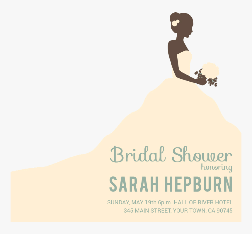 Wedding Invitation Bride Transprent Png Free Download - Wedding, Transparent Png, Free Download