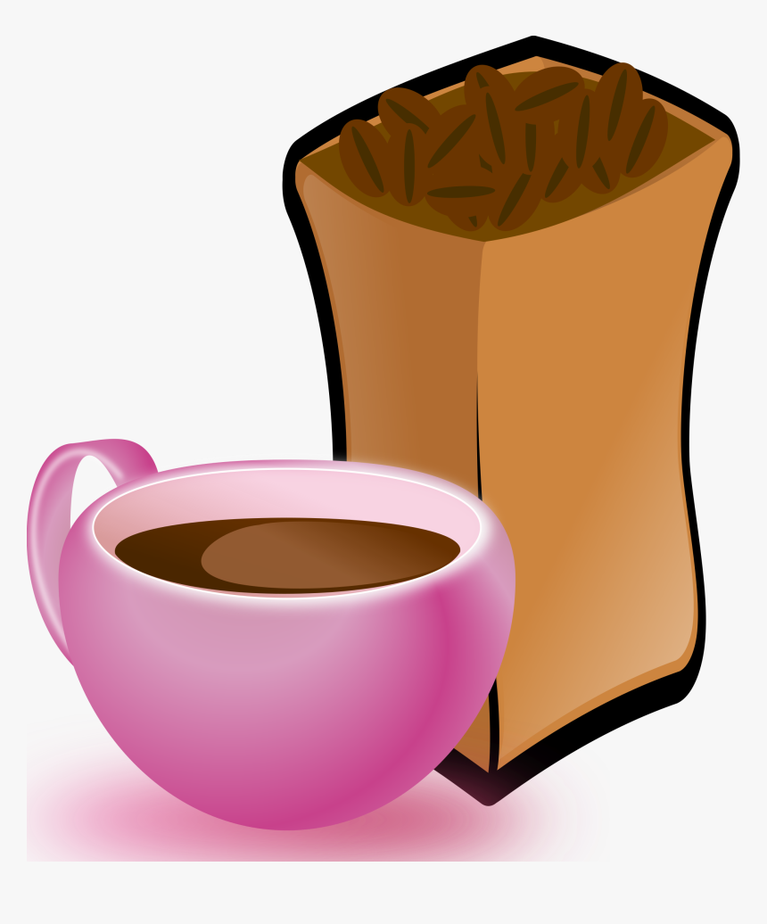 Cafe Coffee Bean Coffee Cup Jamaican Blue Mountain - Coffee Beans Clip Art, HD Png Download, Free Download