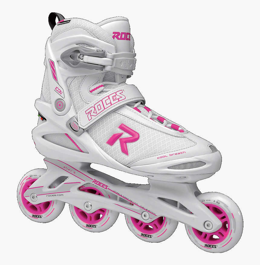 Roces Icon Women"s Inline Skate- Pink/white - Roces Icon W, HD Png Download, Free Download